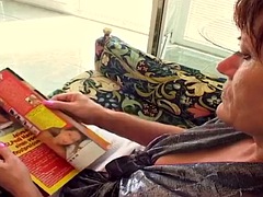 Grosser schwanz, Blasen, Dildo, Behaart, Hardcore, Masturbation, Reif, Spielzeuge