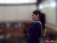 MallCuties - Amateur girl sucks a stranger in a shop