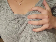 Frau, Fingern, Masturbation, Muschi, Abendanzug, Solo