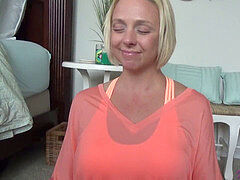 Strand, Blond, Gezin, Hd, Moeder die ik wil neuken, Moeder