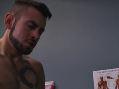 Schwarz, Blasen, Arzt, Schwarz, Schwul, Büro, Pornostars, Uniform