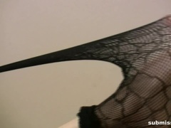 Leie, Blondine, Fußfetisch, Absätze, Strumpfhose, Erotischer film, Entkleiden, Scherzbold
