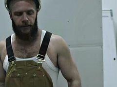 Zwart, Zwart, Fetisj, Homo, Harig, Interraciaal, Tatoeage, Trio