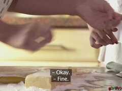 Lieveling, Zwart, Europees, Vingeren, Vriendin, Zoenen, Keuken, Kut duiken