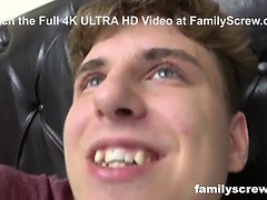 Fucked up Father and Son Pounding an Old Bitch