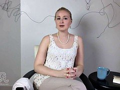 Blonde, Femdom, Secretary, Softcore