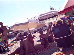 素人, ビーチ, 公共, スインガー