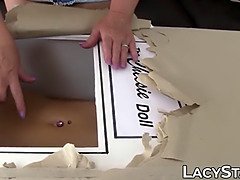Mooie dikke vrouwen, Grote kont, Blond, Lesbisch, Rijpe lesbienne, Speelgoed, Vibrator