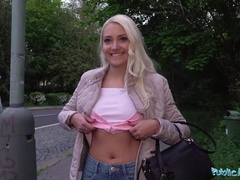 Leie, Grosser schwanz, Blondine, Blasen, Tschechisch, Orgasmus, Pov, Öffentlich