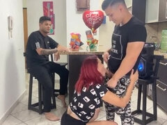 I don't approve of my girlfriend's best friend at our parties, as he grinds his large dick on her and she enjoys cuckold content.