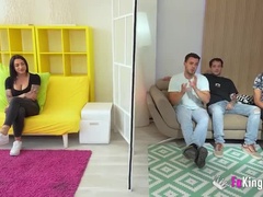 Horny Blind Date with Nelia Estrada - Big Tits Brunette Takes 6 Huge Cumshots