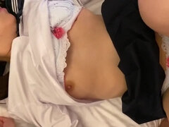 Asiático, Culo, Japonés, Coño, Tímido, Adolescente, Tetas