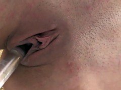 Dildo, Lingerie, Masturbation, Shaved