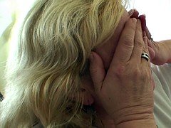 Big titted 70 yo granny tastes his meat