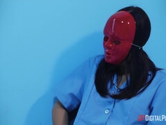 A mentally ill girl gets off watching kinky nurses have sex