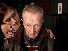 Dominación, Pajear, Lamidas, Pene, Coño, Pelirrojo, Afeitado, Flaco