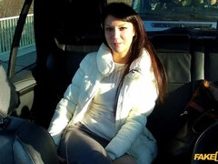 Babe Returning From Business Trip To Land On Taxi Driver's Thick Dick