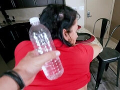 Dormitorio, Tetas grandes, Morena, Condón, Estilo perrito, Vestido, Flaco, Esposa