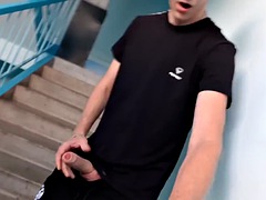 Amateur, Big cock, Gay, Masturbation, Russian, Skinny