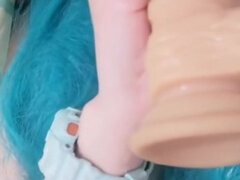 Leie, Dildo, Extrem, Frau, Masturbation, Russisch, Jungendliche (18+), Titten