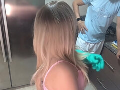 Amateur, Blonde, Plantureuse, Fille latino, Mère que j'aimerais baiser, Douche, Voyeur, Épouse