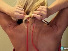 Gros seins, Blonde, Mariée, Masturbation, Mature, Mère que j'aimerais baiser, Solo