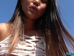 Roadside fuck with sweet Thai hiker