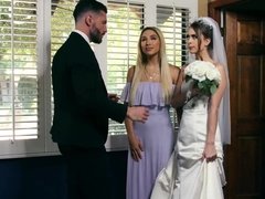 Arsch, Blondine, Braunhaarige, Paar, Natürlichen titten, Piercing, Muschi, Hochzeit