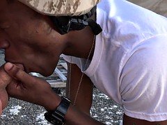 Black military rookie assfucked on base