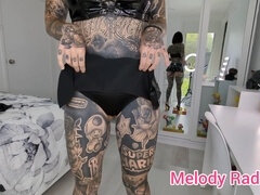 Grosser arsch, Grufti, Selbstgemacht, Leder, Lingerie, Reif, Milf, Tätowierung