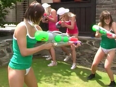 18, デカ尻, レズビアン, なめる, オマンコ, ガリガリ, ストリッピング, ティーン