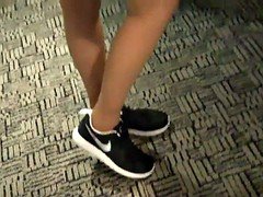 cheerleader pantyhose footjob