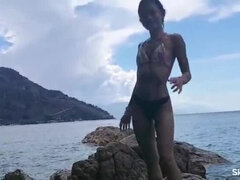 アジア人, お尻, 美人, フェラチオ, デブ, デカチンの, 異人種間, 小柄