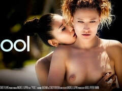 Asiatisch, Hd, Interrassisch, Lesbisch, Lecken, Nippel, Im freien, Rotschopf