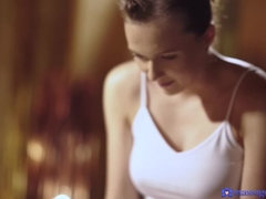 デカパイ, チン, ヨーロピアン, 自然山雀, オマンコ, ティーン, オッパイの, 濡れ