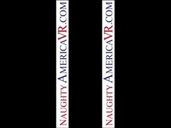 POV VR foursome cock riding with busty brunette hoes