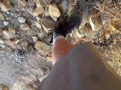Spraying Milk, Sucking Dick And Getting My Dirty Milf Ass Creampied In An Old Mine Shaft