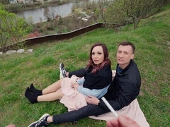 Big tits, Blowjob, Brunette, Cuckold, European, Hd, Pov, Stockings
