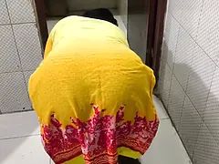 I see my aunty cleaning the room After that I hugged her and started fucking her ass