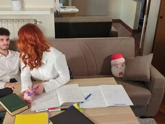 Shy Teen Classmates FFM Threesome After School - POV Fucking with Mira Love