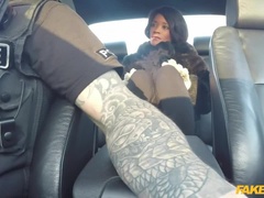 アナル, 黒人, フェラチオ, 車, 手コキする, なめる, ハメ撮り, オマンコ