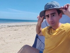 Playa, Corridas, Papá, Pies, Gay