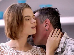 チェコ, 爸, 巨大, ロシア人, ティーン, オッパイの