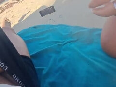 Leie, Strand, Paar, Besamung, Sperma im mund, Im freien, Pov, Ehefrau