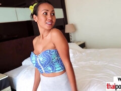 Aziatisch, Grote mammen, Rondborstig, Huisgemaakt, Moeder, Kut duiken, Mager, Thais