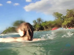 Amateur, Rubia, Muñeca, Novia, Desnudo, Al aire libre, Público, Coño