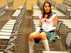 アナル, 女, Hd, 一人, いじめ, おもちゃ, スカートのぞき, のぞき