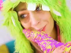 Dildo, Goth, Huge, Orgasm, Pussy, Tits, Toys, Vibrator