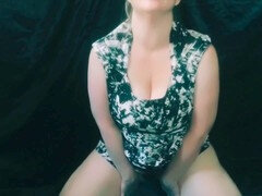 Solo female orgasm, dildo masturbation, dirty talking wife