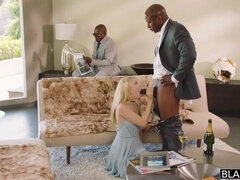 デカチン, 黒人, ブロンド, イく瞬間, Hd, 異人種間, 三人